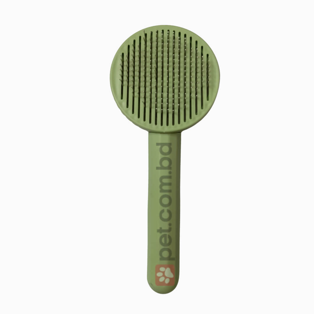  Self Cleaning Grooming Brush- Olive Green